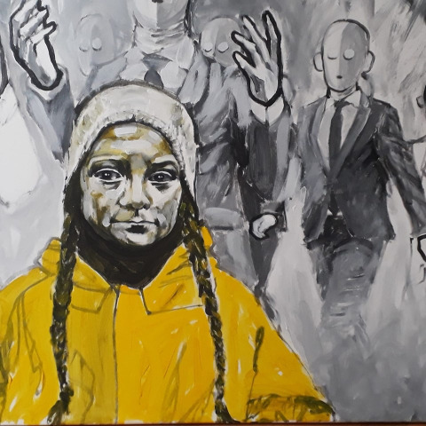Greta und die Graumänner, Portrait von Nikolaus Pessler