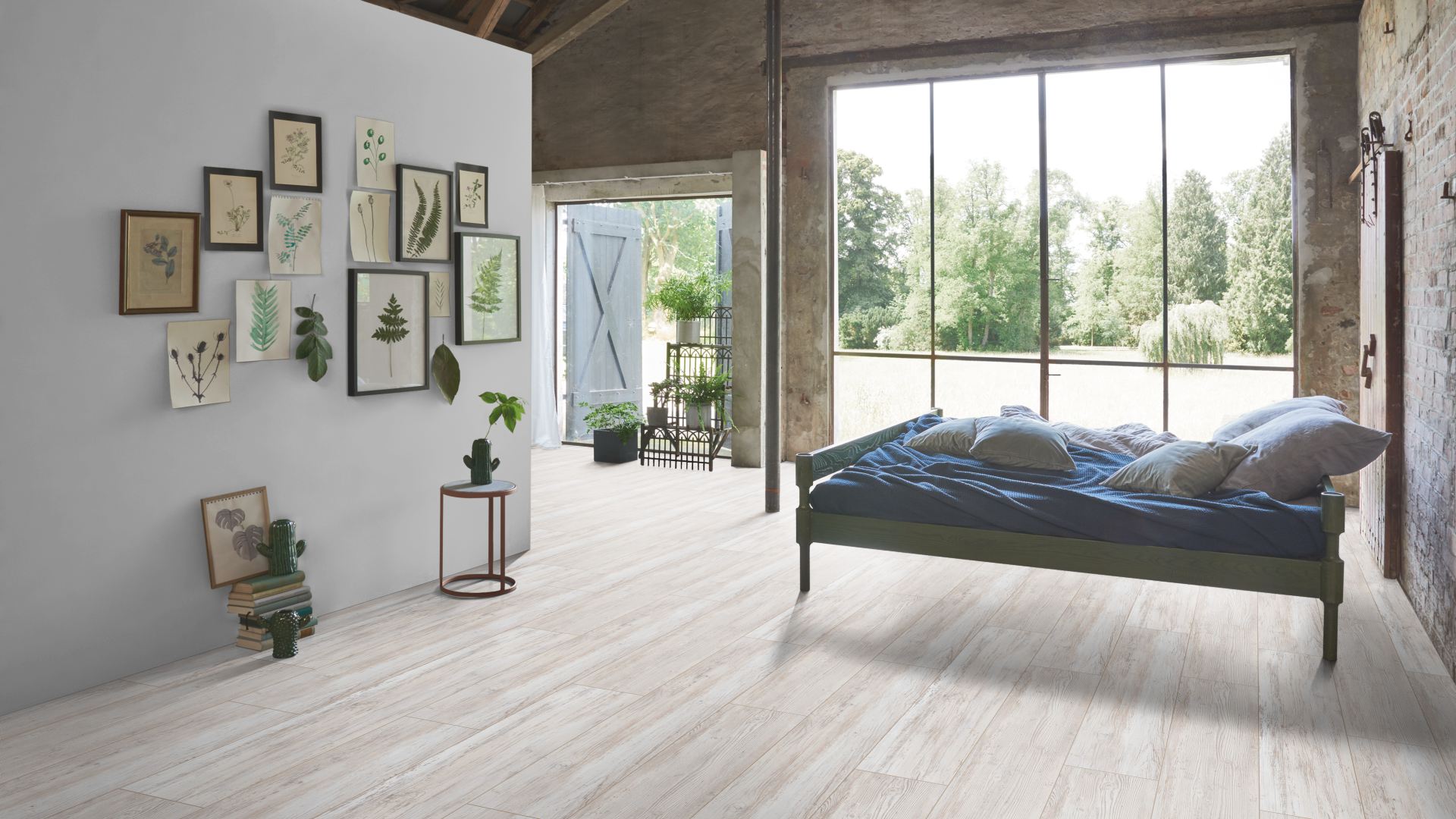 Parador Rigid Designboden Basic 5.3 Pi­nie Skan­di­na­visch eißLand­haus­die­le Dämmung integriert (
