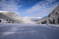 Winterliche Landschaft am Bergaus (Alpinhotel Berghaus)