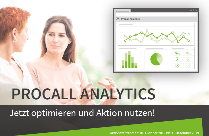 ProCall Analytics stellt Kommunikationsdaten inübersichtlichen Dashboards dar