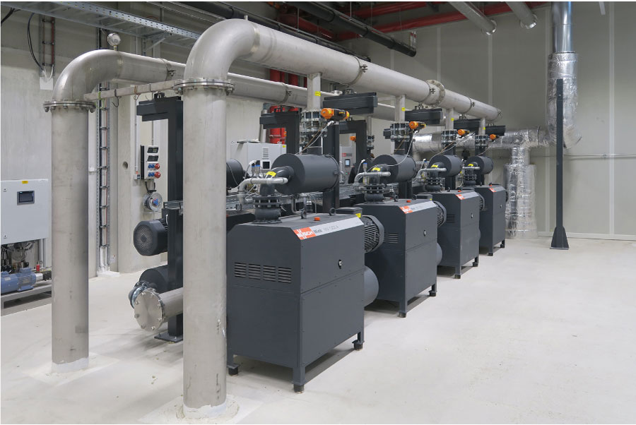 Zentrales Vakuumsystem von Busch mit Mink Klauen-Vakuumpumpen Zentrales Vakuumsystem von Busch mit Mink Klauen-Vakuumpumpen