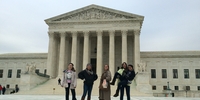 Schüleraustausch USA mit Stipendium: Lea und ihre Gastfamilie (Foto: Stiftung Völkerverständigung)
