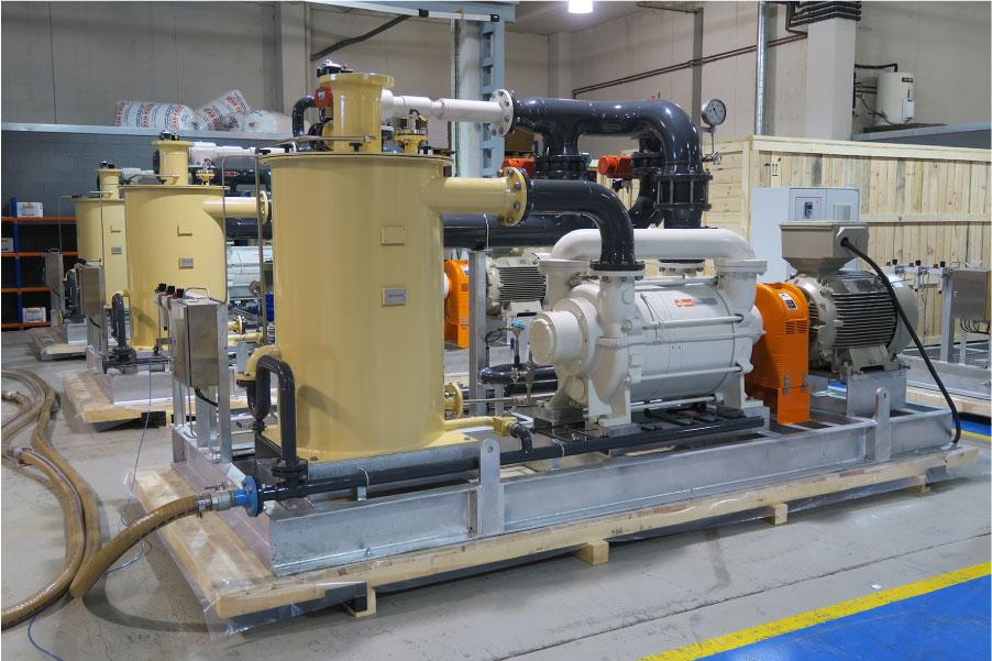 Vakuumsysteme während des Testlaufs im Busch Power-Plant-Kompetenz-Zentrum in Spanien Vakuumsysteme während des Testlaufs im Busch Power-Plant-Kompetenz-Zentrum in Spanien
