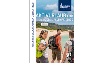 30 Aktivreisen stecken im Extraheft für Singles und Alleinreisende?quer durch Europa