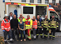 Zufrieden mit dem „Trainingscamp“ und dem Ablauf der Notfall-Demonstration (Foto: J. Humrich)