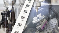 Nachrüstbare, smarte Selbstklebeetiketten mit 2D-Barcode für die Werkzeugidentifizierung