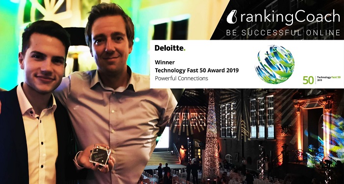 rankingCoach - Gewinner der Deloitte Technology Fast 50 2019 rankingCoach - Gewinner der Deloitte Technology Fast 50 2019