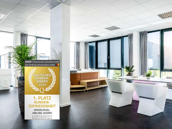 Der Whirlpool-Fachhandel SPA Deluxe freut sich über den 1. Platz beim Deutschen Kundenaward 