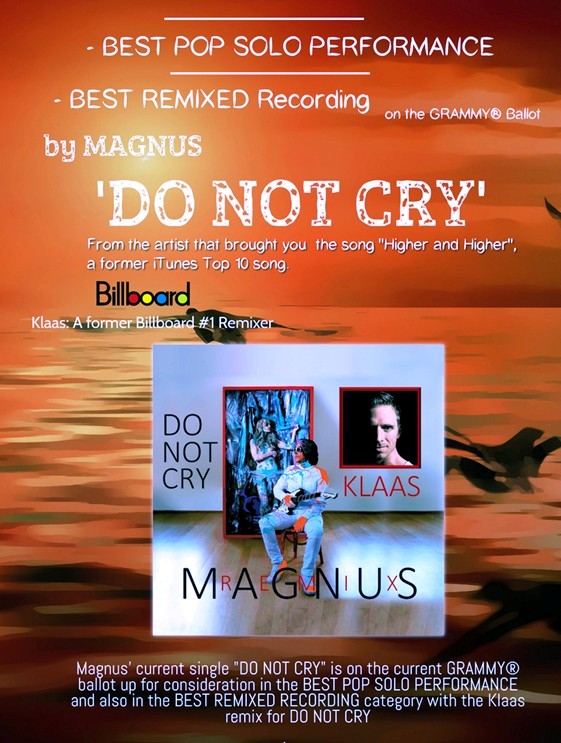 Musiker MAGNUS  vorgeschlagen für Grammy Award 2020