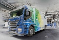 Die Quantron AG ermöglicht es Nutzfahrzeugflotten, z. B. Lkws, auf E-Mobilität umzurüsten.