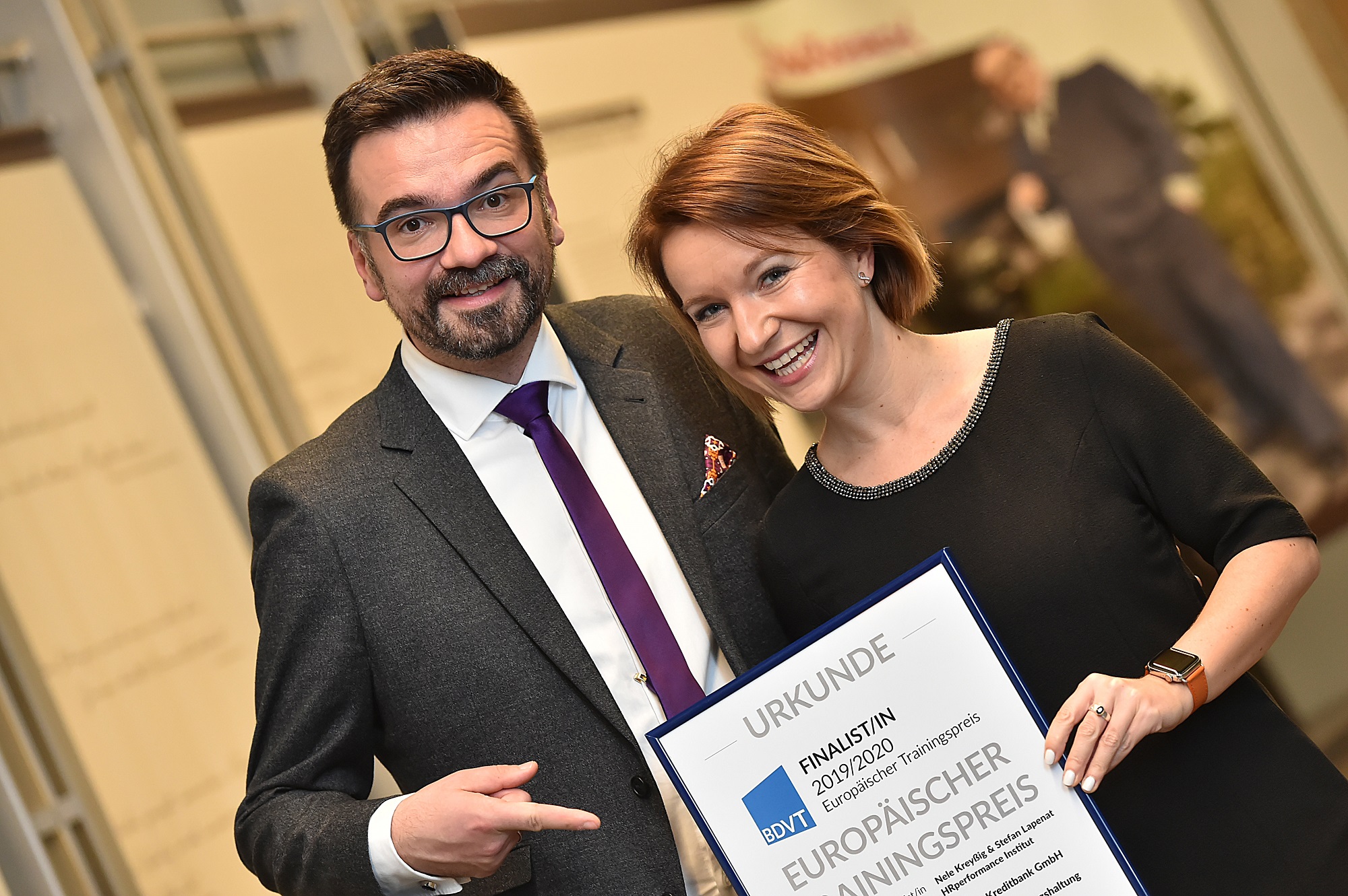 Die Finalisten Stefan Lapenat und Nele Kreyßig (Bildquelle: Foto: Wilfried Hiegemann)
