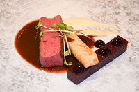 Rehrücken mit Heidelbeerpolenta beim Gourmet- und Weinfestival im Hotel Larimar (c)Hotel Larimar Rehrücken mit Heidelbeerpolenta beim Gourmet- und Weinfestival im Hotel Larimar (c)Hotel Larimar