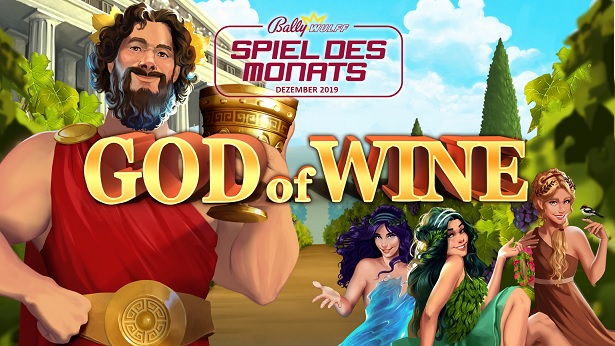 God of Wine ist das BALLY WULFF Spiel des Monats Dezember