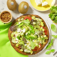 gesunde Pizza mit Zespri Green Kiwis gesunde Pizza mit Zespri Green Kiwis