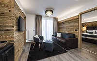 Wohnbereich der Familien-Penthousesuite (c) Hannes Niederkofler