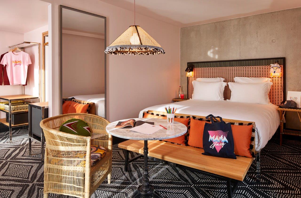 Stylisch und mit höchstem Komfort: Zimmer im zweiten Pariser Hotel von MAMA (Bildquelle:©Mama Shelte
