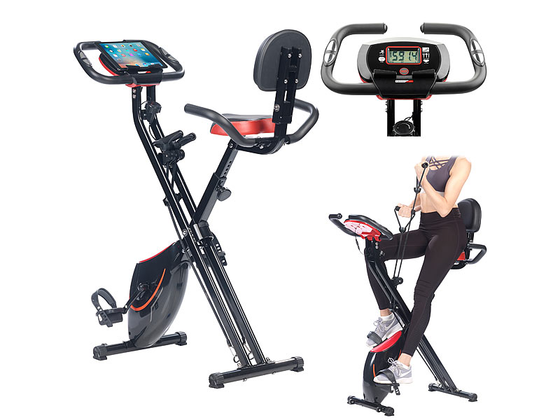 PEARL sports 2in1-Klapp-Heimtrainer HT-535, 2 Expander, 2,5 kg, Schwungmasse, www.pearl.de PEARL sports 2in1-Klapp-Heimtrainer HT-535, 2 Expander, 2,5 kg, Schwungmasse, www.pearl.de