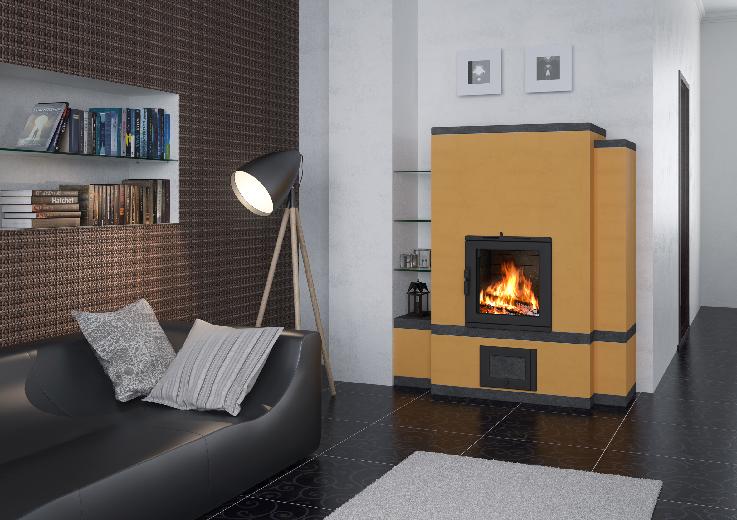 Nur trockene Scheite und genormte Brennstoff-Produkte gehören ins Feuer