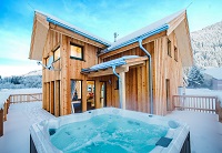 Außenansicht im Winter vom Feriendorf Murau (Alps Residence)
