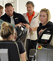 Das Team vom Aktiv-Sportpark Moers begrüßte viele Fitnessbegeisterte. © Holger Bernert Das Team vom Aktiv-Sportpark Moers begrüßte viele Fitnessbegeisterte. © Holger Bernert