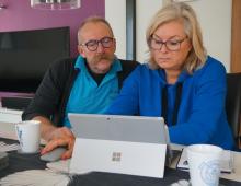 Dietmar und Heike Klimczok nutzen Scania Tachograph Services. Bild: Norbert Böwing