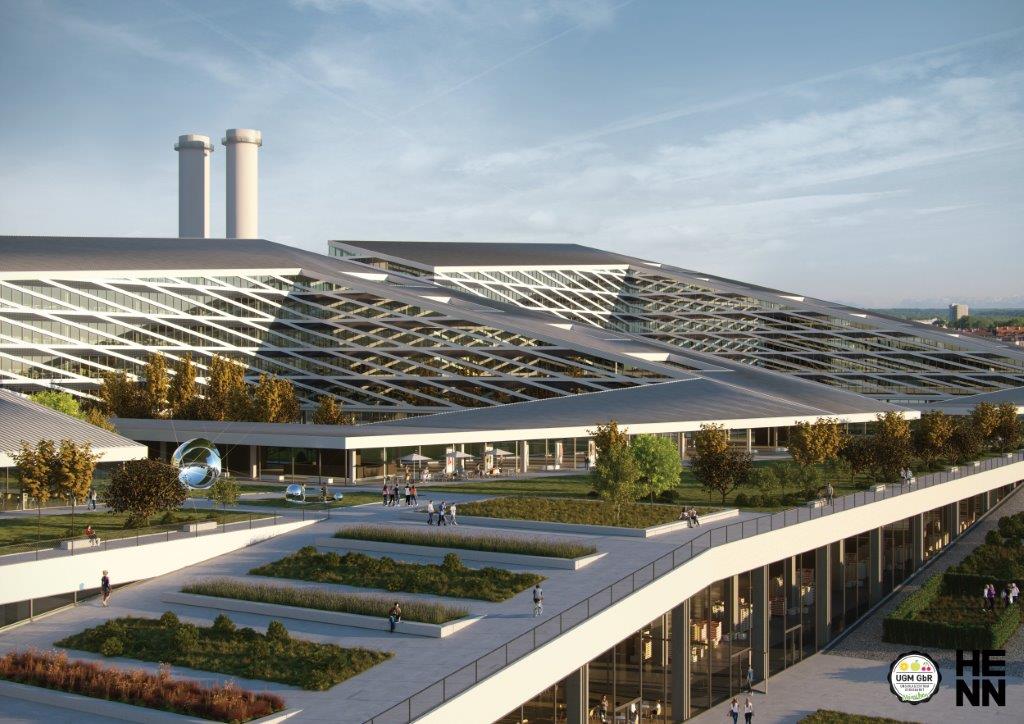 Visualisierung Blick von Norden (c) Architekturbüro HENN/UGM GbR