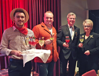 (v.r.): Olivia Kempke, Frank Denker, Christian Schmidt und Pepe Kahl. Bild: Holiday Inn Lübeck (v.r.): Olivia Kempke, Frank Denker, Christian Schmidt und Pepe Kahl. Bild: Holiday Inn Lübeck
