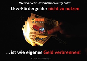 Werkverkehr-Unternehmer sollten Fördergelder für Lkw ab 7,5 Tonnen nutzen