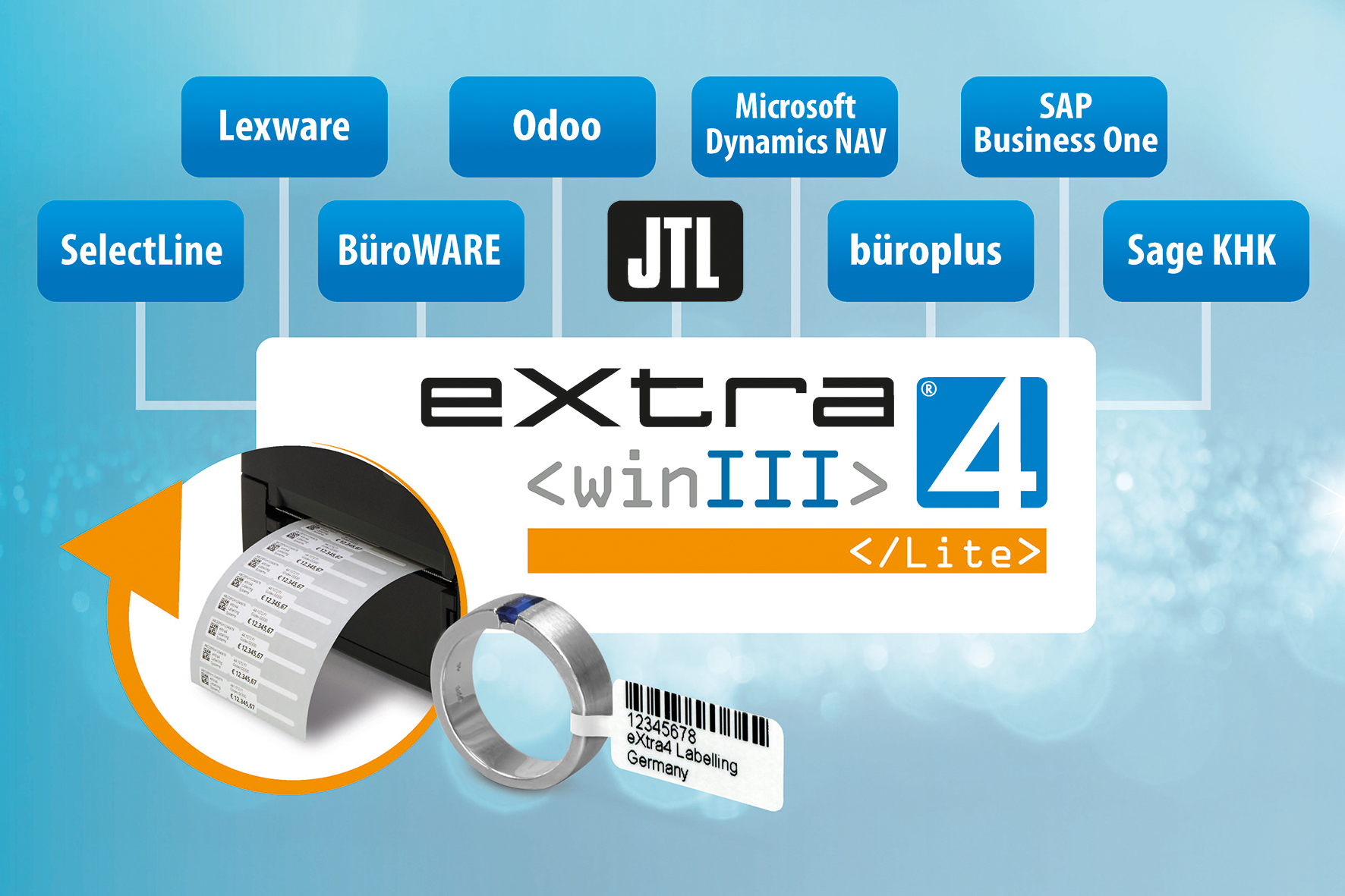 Etikettendruck-Software eXtra4 stimmt branchenneutrale Warenwirtschaft auf Schmuck-Sektor ab