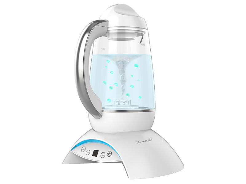 Rosenstein& Söhne Wasserstoff-Ionisator WI-200 für Trinkwasser, LCD-Display, 2 Liter, www.pearl. Rosenstein& Söhne Wasserstoff-Ionisator WI-200 für Trinkwasser, LCD-Display, 2 Liter, www.pearl.