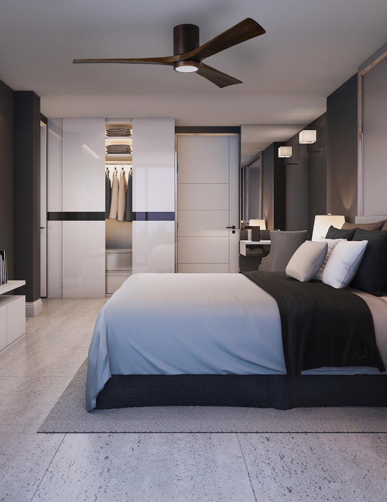 Hotel Design mit dem IRENE HLK Deckenventilator von Casa Bruno