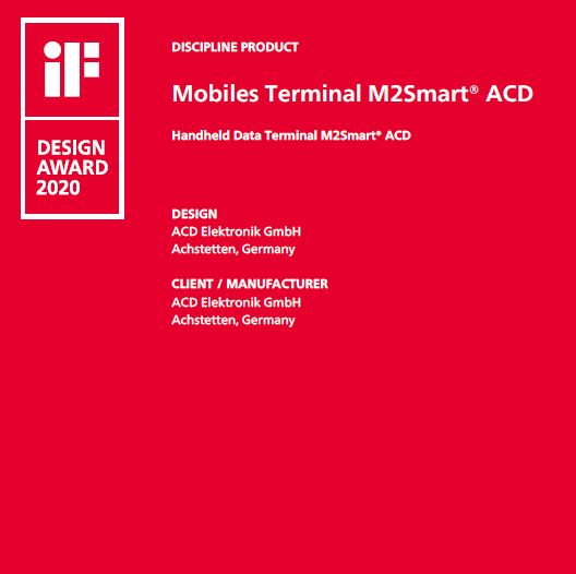 ACD Elektronik GmbH ist Preisträger des iF DESIGN AWARD 2020 ACD Elektronik GmbH ist Preisträger des iF DESIGN AWARD 2020