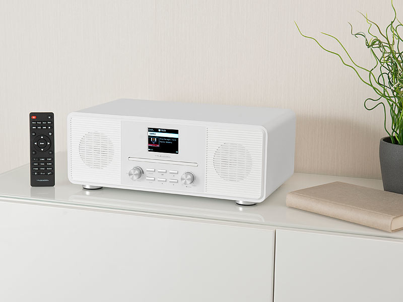 VR-Radio Stereo-Internetradio IRS-680 mit CD-Player, DAB+/FM& Bluetooth, 40 Watt, www.pearl.de