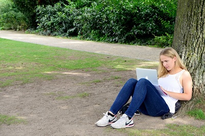 Studentin im Sommersemester