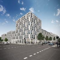 Das neue Bürogebäude im Quartier „Paseo Carré“ in München-Pasing. (c) M-CONCEPT Real Estate Das neue Bürogebäude im Quartier „Paseo Carré“ in München-Pasing. (c) M-CONCEPT Real Estate