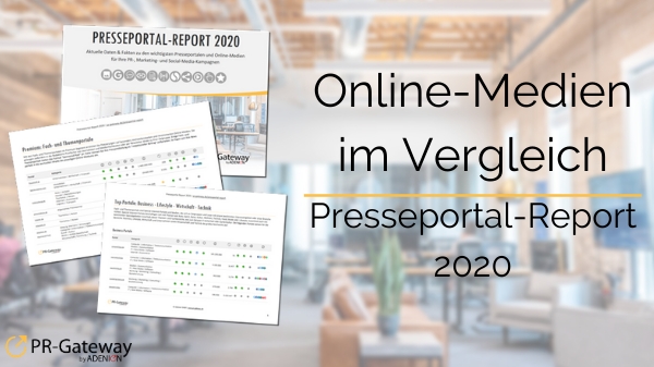 Der Presseportal-Report zeigt 250+ Online-Medien im Direktvergleich Der Presseportal-Report zeigt 250+ Online-Medien im Direktvergleich