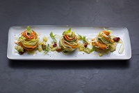 Pasta Tricolore Türmchen beim Basenfasten nach Wacker (Hotel Asam)