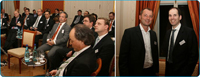 Rechts: easycash Geschäftsführer Marcus W. Mosen (links) und der Referent Andreas Pratz. Rechts: easycash Geschäftsführer Marcus W. Mosen (links) und der Referent Andreas Pratz.