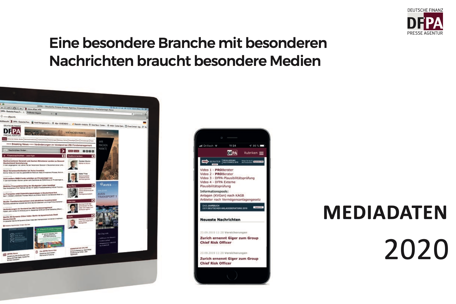 DFPA Deutsche Finanz Presse Agentur Media 2020: Mediaberatung, Werbung, Online-& Content-Marketi