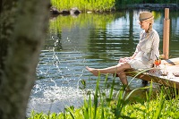 Am Wasser des Badeteichs die Seele baumeln lassen (c) Foto Atelier Wolkersdorfer (Das Rieser)