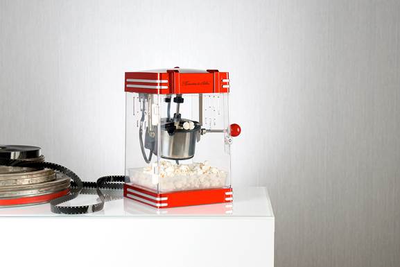 Rosenstein& Söhne Retro-Popcorn-Maschine"Theater" im 50er-Jahre-Look, 230 Watt, www.pe