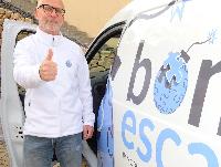 Mit dem Bomb-Mobil erreicht das Escape-Event den Kunden Mit dem Bomb-Mobil erreicht das Escape-Event den Kunden