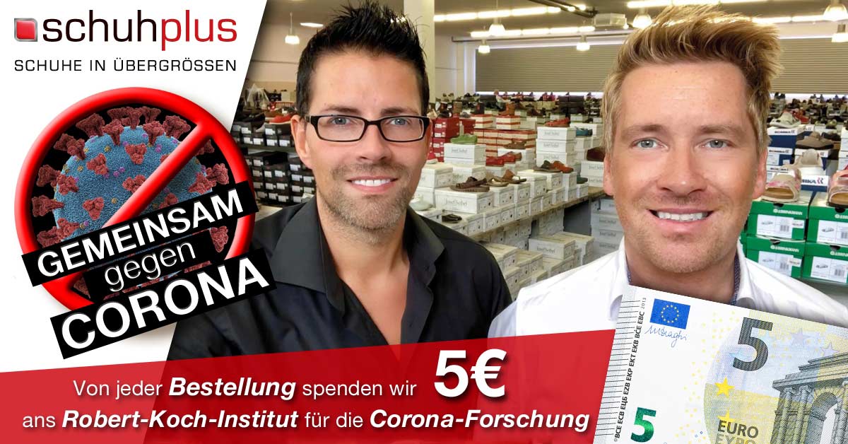 Keine Chance für Corona - schuhplus startet Spendenaktion