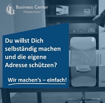 Businesscenter Niederrhein - das Zuhause für Dein Unternehmen! mtl. nur 29,80 Euro