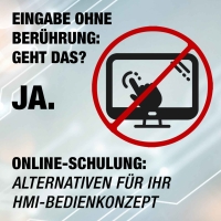 Eingabe ohne Berührung - Online-Schulung - Alternativen für HMI -  Bedienkonzept