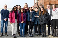 Zum Jahresbeginn traf sich das Projektteam mit seinen Betreuern bei Gasnetz Hamburg.