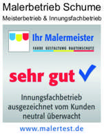 Gütesiegel für den Malerbetrieb Schume aus München Gütesiegel für den Malerbetrieb Schume aus München