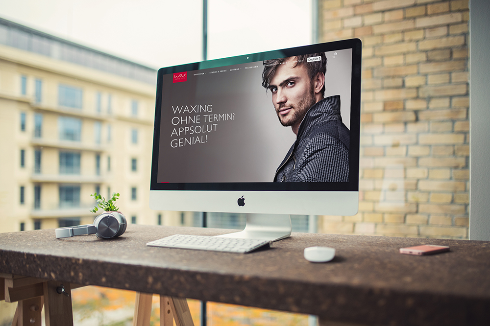 Mockup Desktop Waxing (Bildquelle: @ Interlutions GmbH)