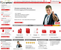 Flyerpilot startet neutralen Wiederverkaufs-Service für registrierte Druckereikunden. Flyerpilot startet neutralen Wiederverkaufs-Service für registrierte Druckereikunden.