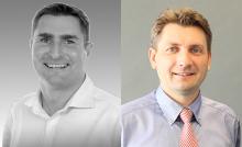 Matthew Johnson (links) und Lars Böddeker. Bilder: Handsfree Group/Advantech Service-IoT GmbH